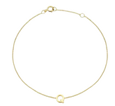 9ct YG MINI INITIAL 'Q' B/L 15.5-19cm